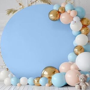 Elegant Balloon Arch Kit - Blue, Gold, White